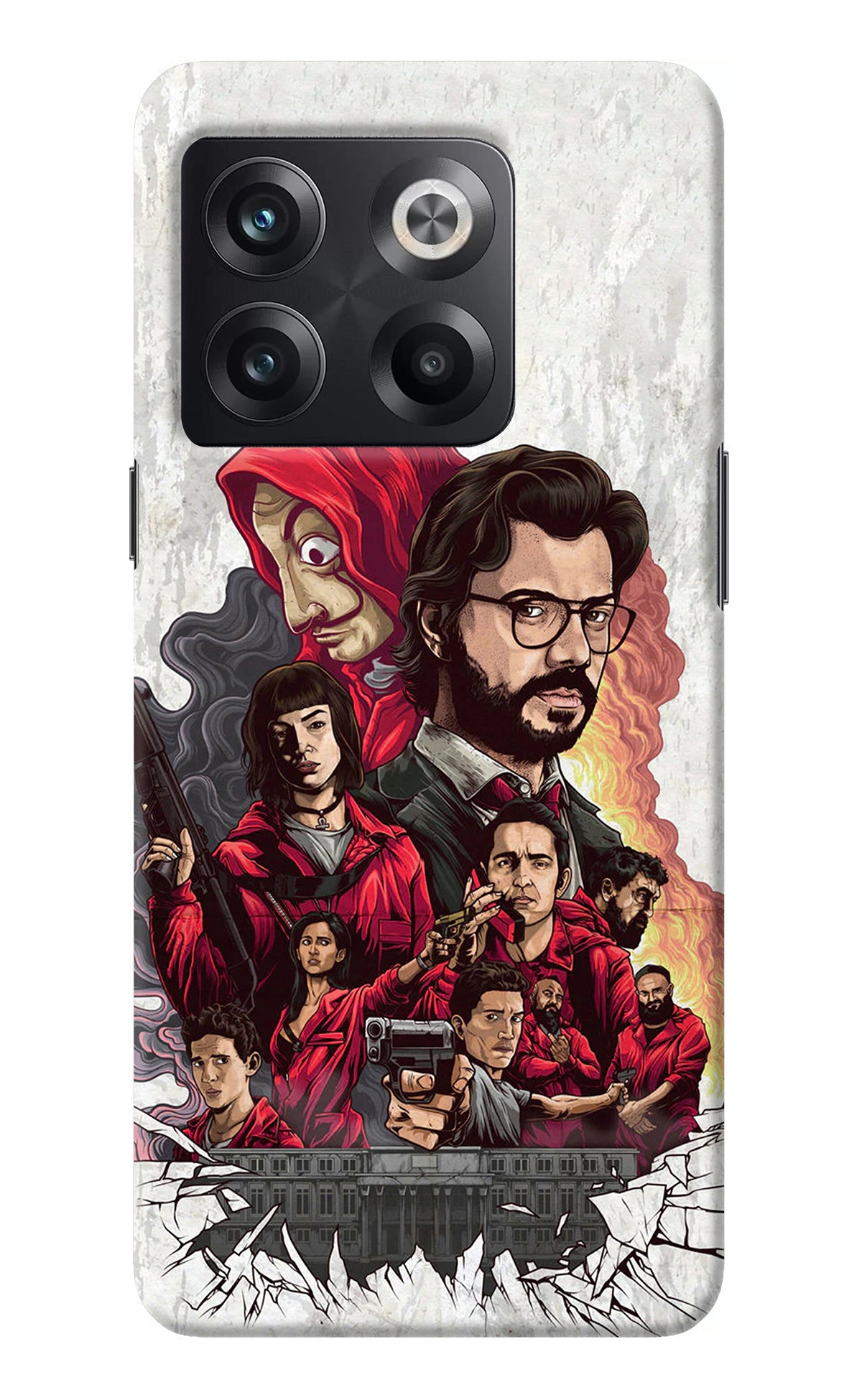 Money Heist Artwork OnePlus 10T 5G Back Cover