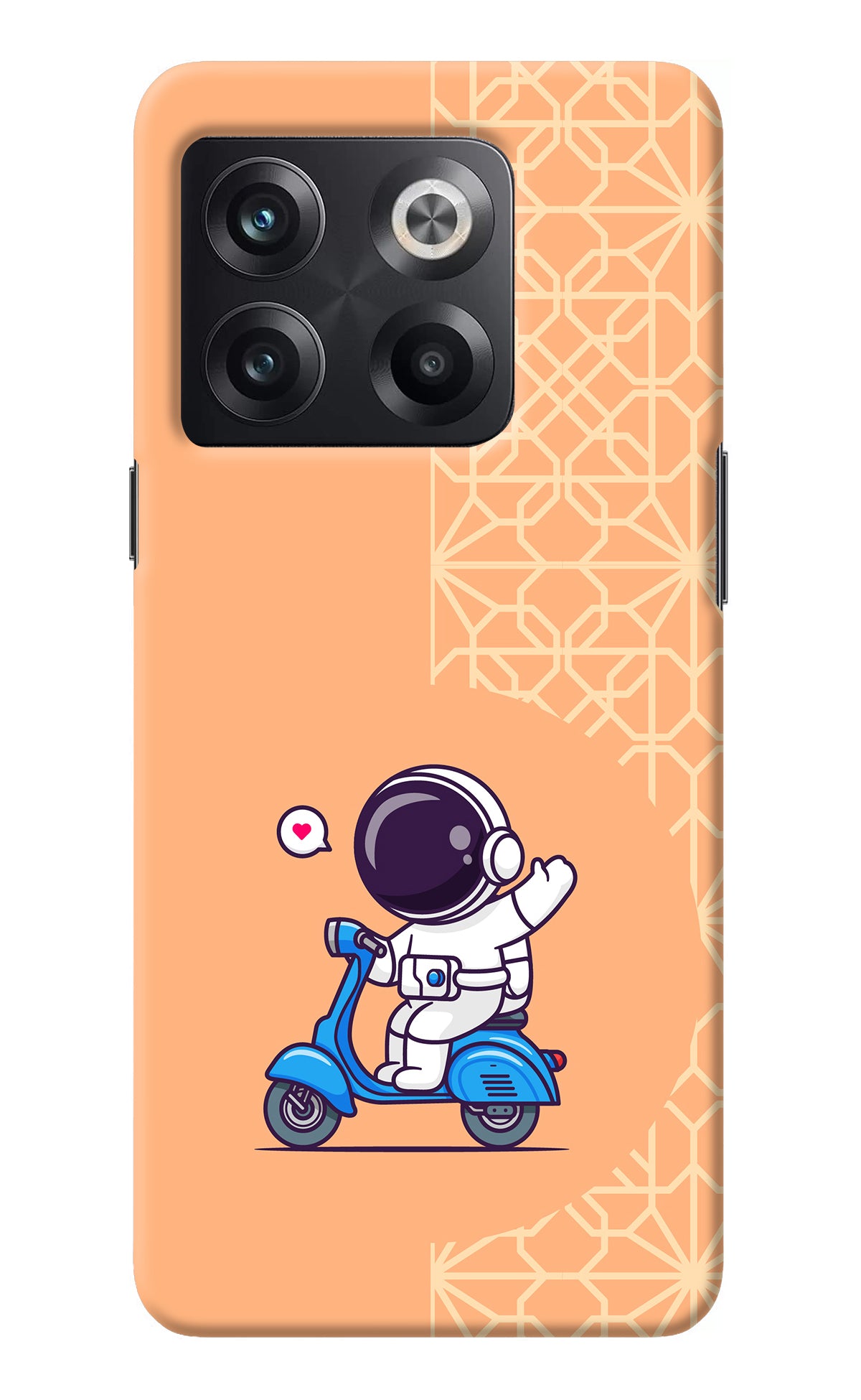 Cute Astronaut Riding OnePlus 10T 5G Back Cover