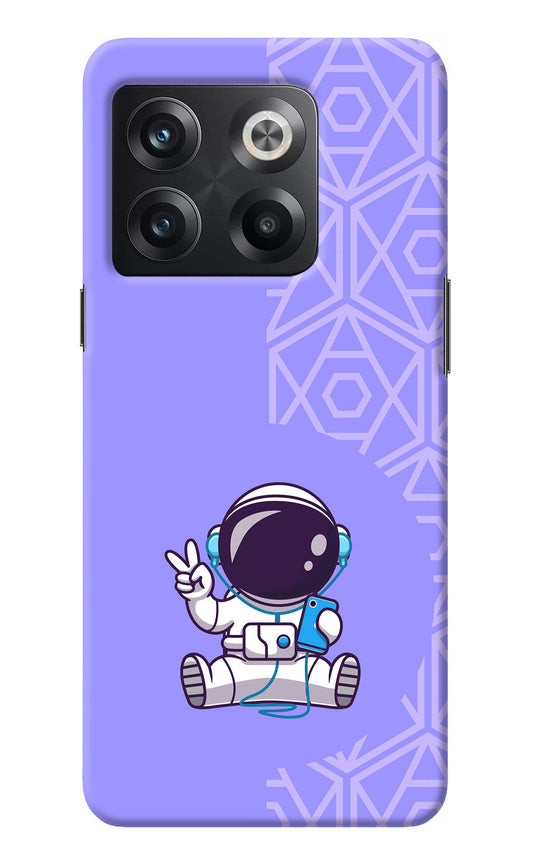 Cute Astronaut Chilling OnePlus 10T 5G Back Cover