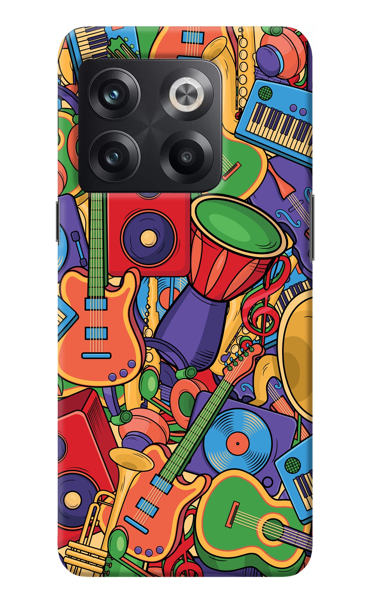 Music Instrument Doodle OnePlus 10T 5G Back Cover