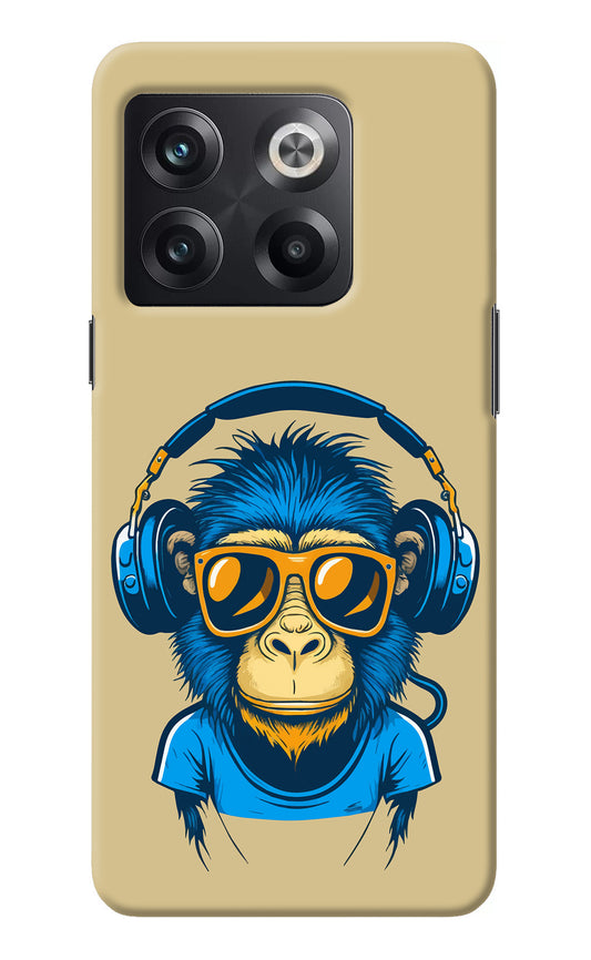 Monkey Headphone OnePlus 10T 5G Back Cover