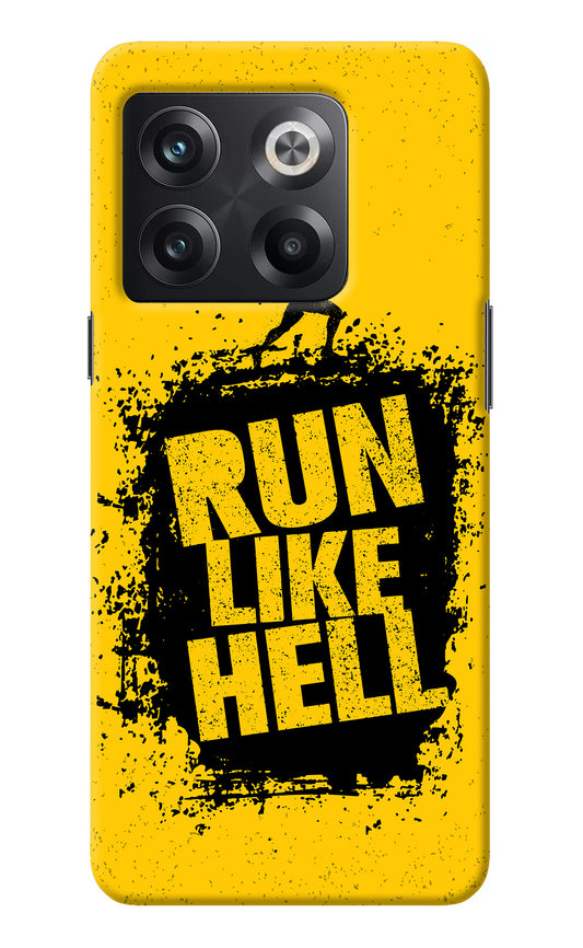 Run Like Hell OnePlus 10T 5G Back Cover