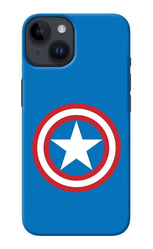 Captain America Logo iPhone 14 Back Cover