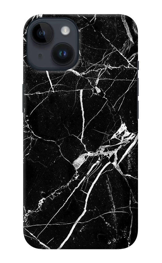 Black Marble Pattern iPhone 14 Back Cover