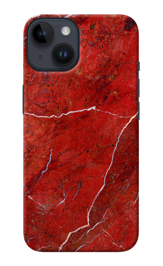 Red Marble Design iPhone 14 Back Cover