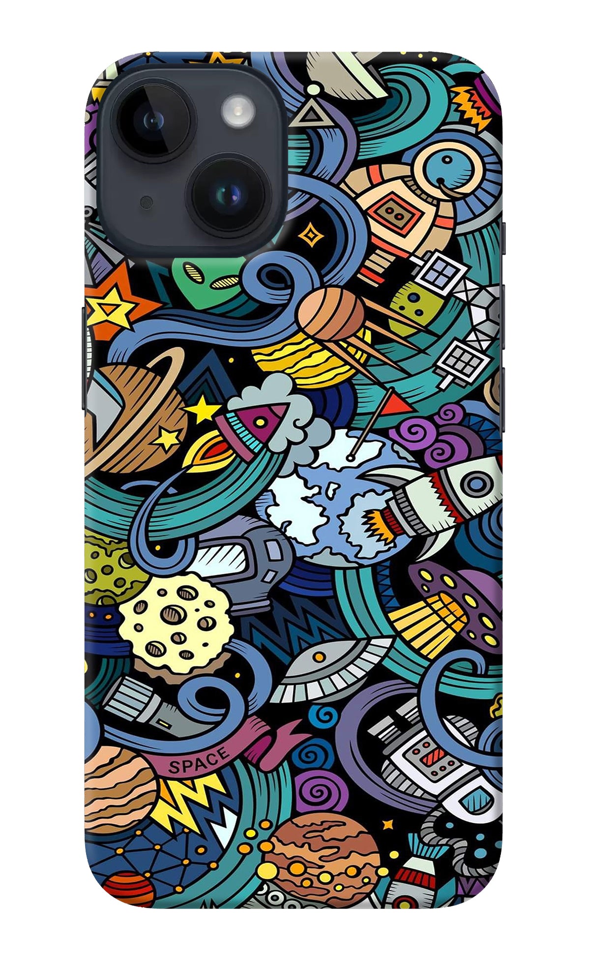 Space Abstract iPhone 14 Back Cover