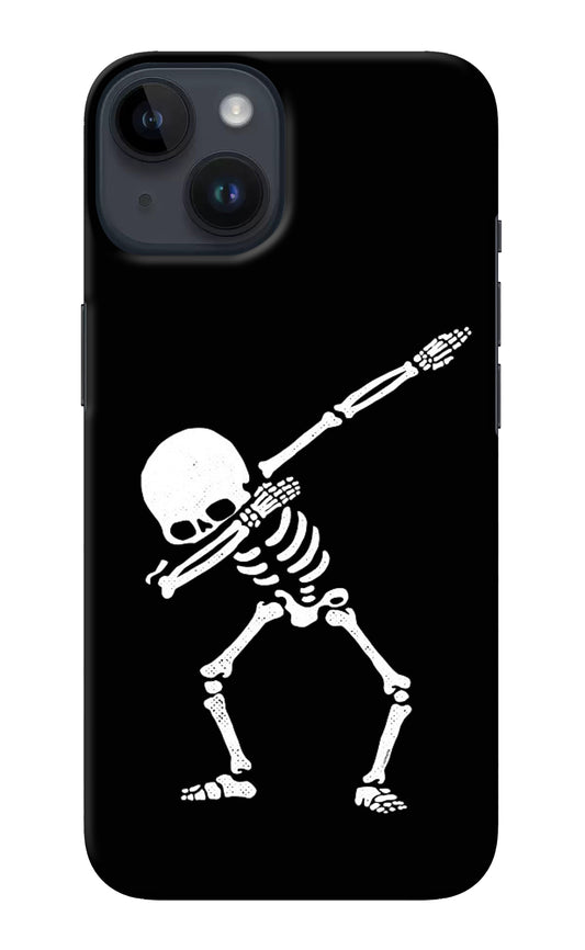 Dabbing Skeleton Art iPhone 14 Back Cover