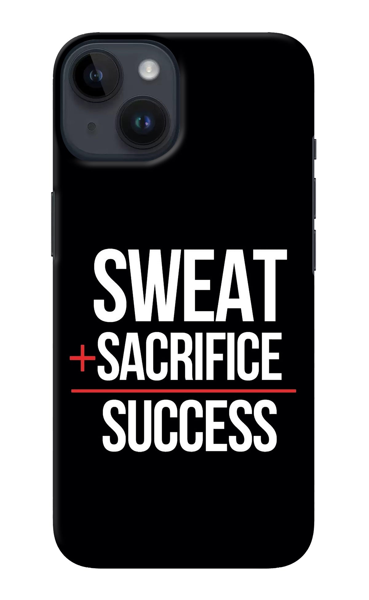 Sweat Sacrifice Success iPhone 14 Back Cover