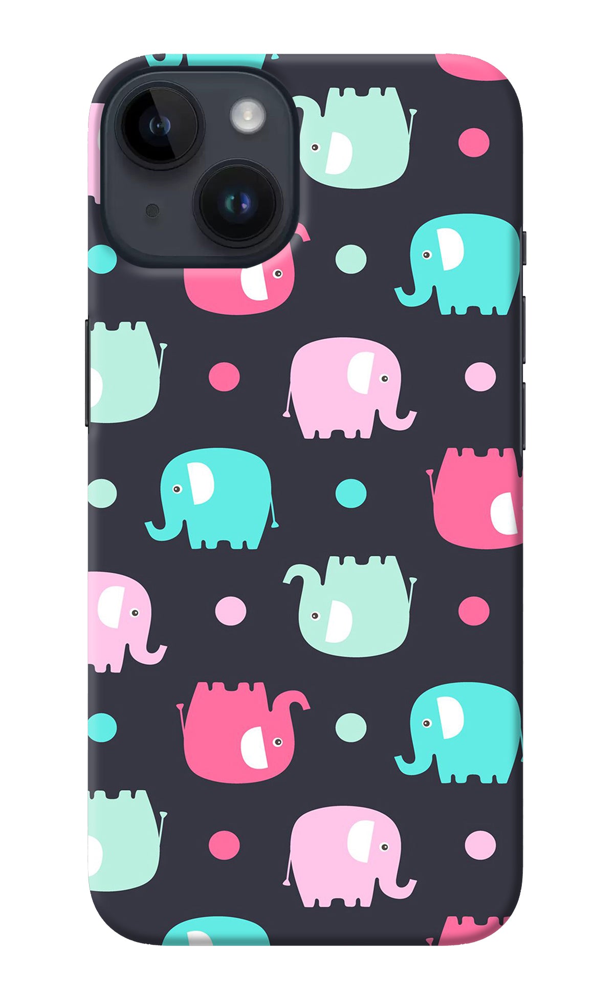 Elephants iPhone 14 Back Cover