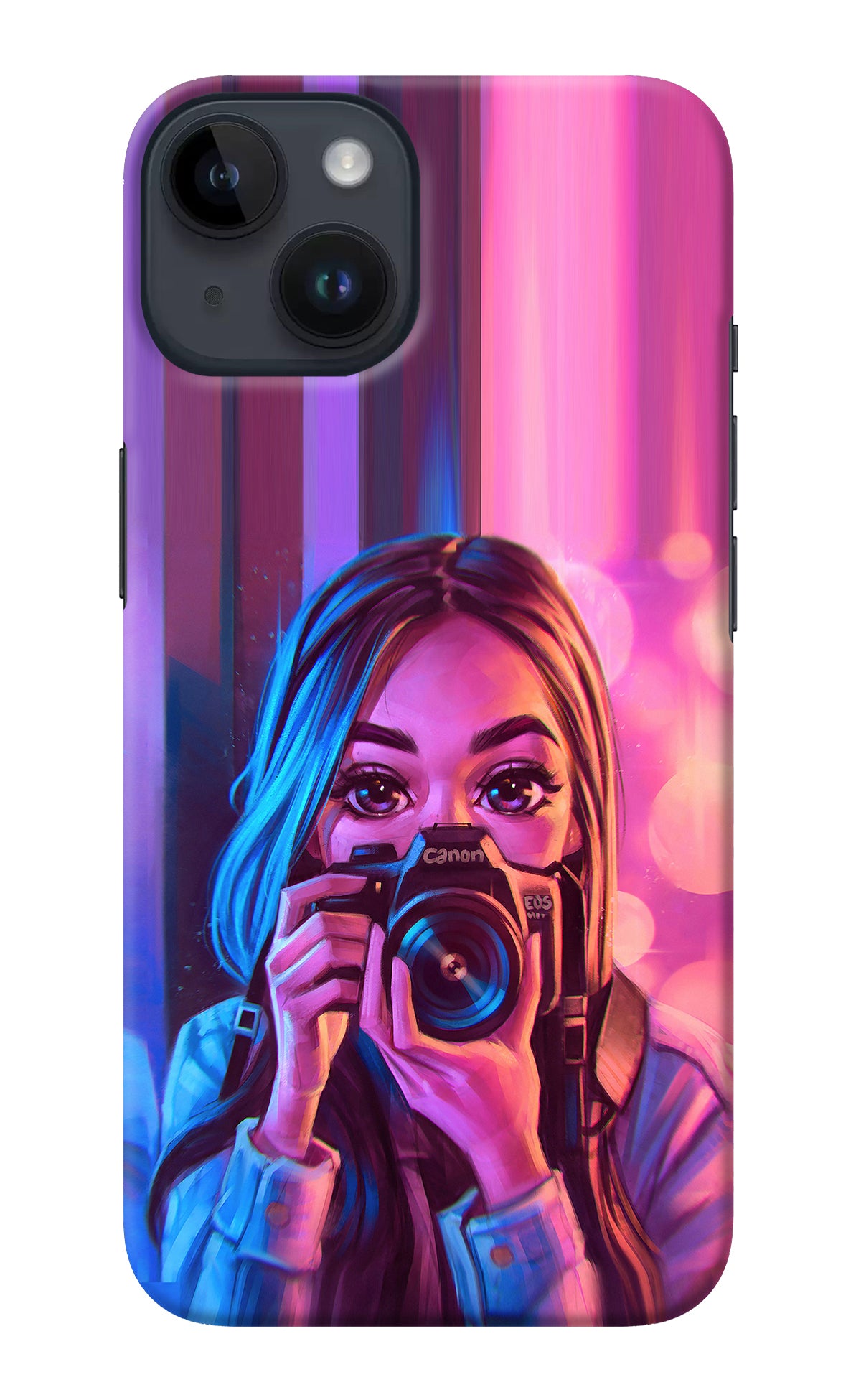 Girl Photographer iPhone 14 Back Cover