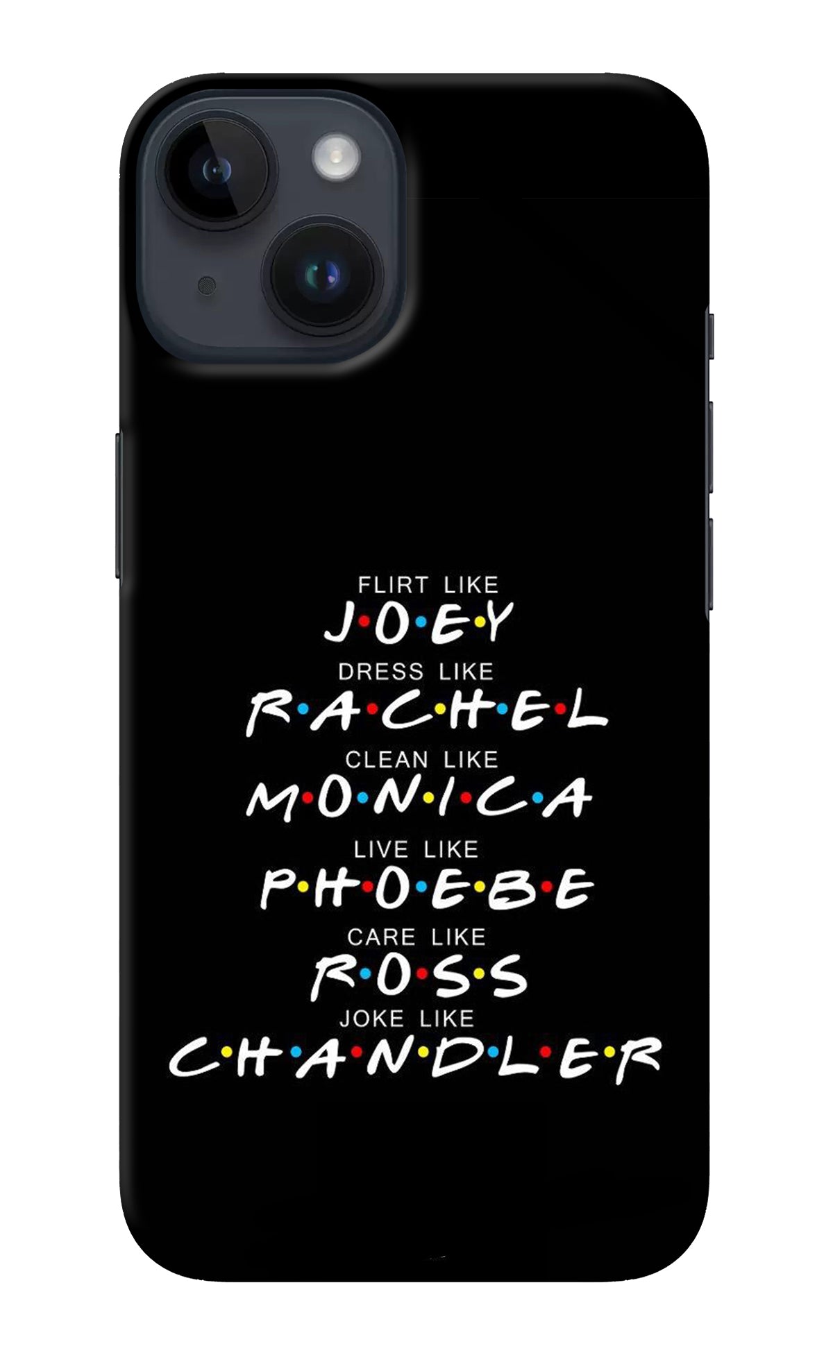 FRIENDS Character iPhone 14 Back Cover