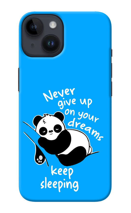 Keep Sleeping iPhone 14 Back Cover