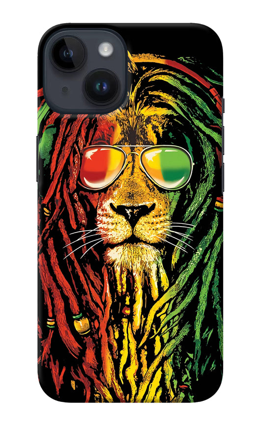 Rasta Lion iPhone 14 Back Cover