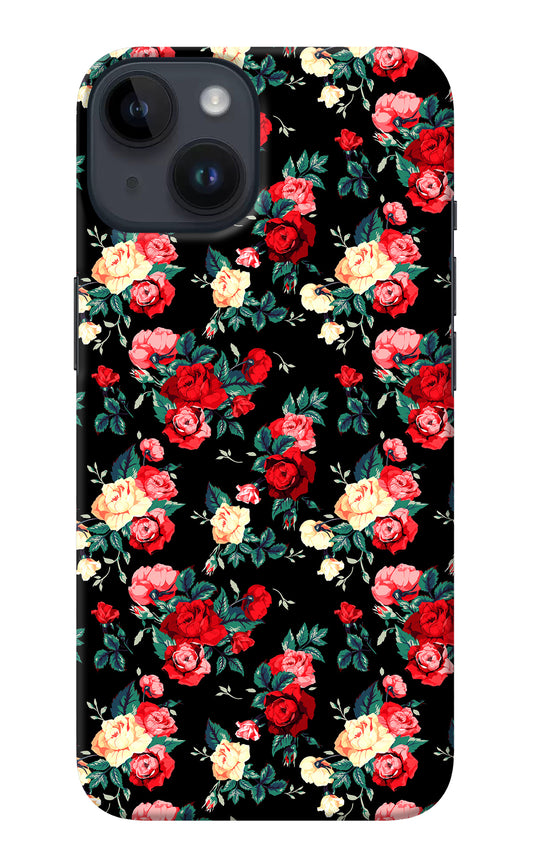 Rose Pattern iPhone 14 Back Cover