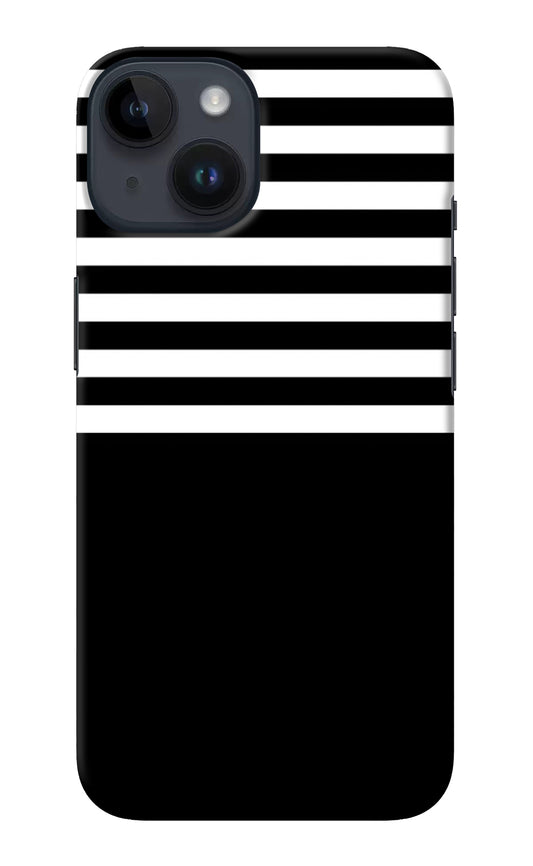 Black and White Print iPhone 14 Back Cover