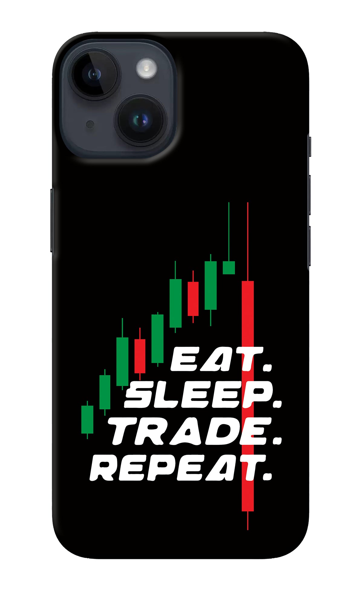 Eat Sleep Trade Repeat iPhone 14 Back Cover