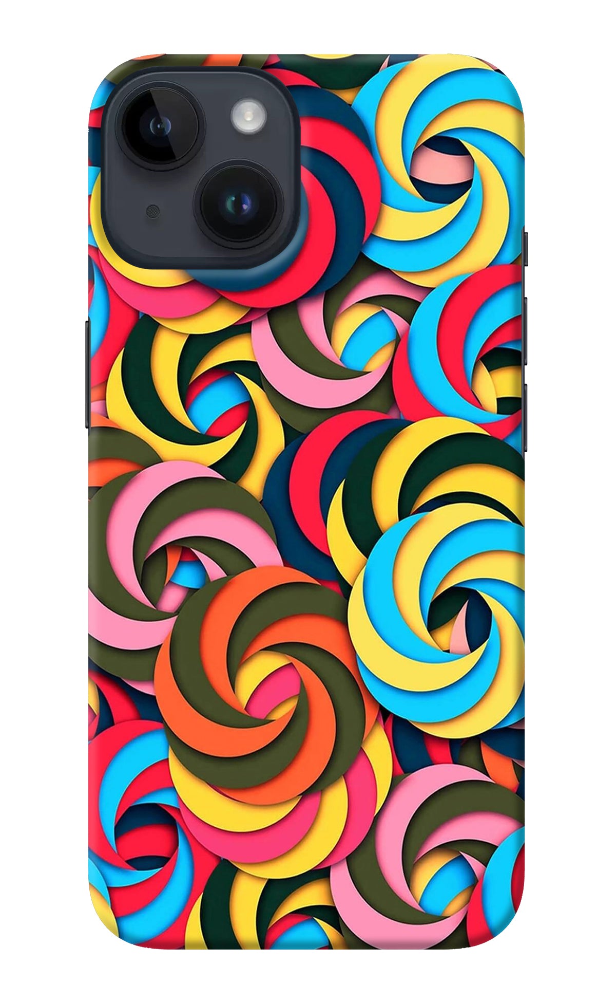 Spiral Pattern iPhone 14 Back Cover