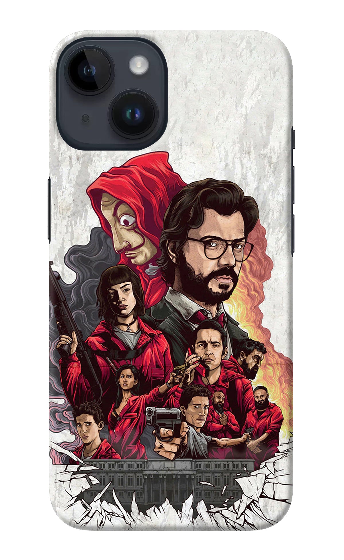 Money Heist Artwork iPhone 14 Back Cover