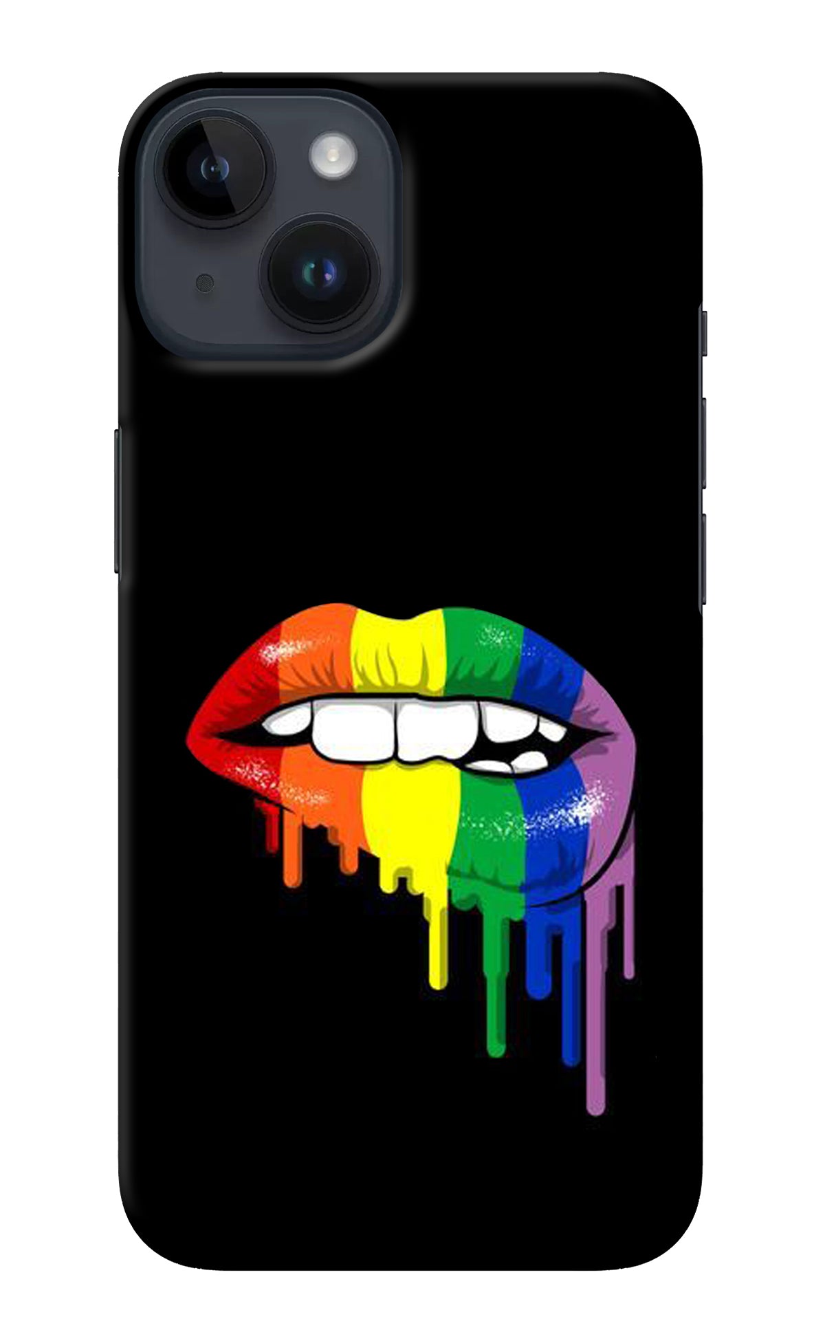 Lips Biting iPhone 14 Back Cover