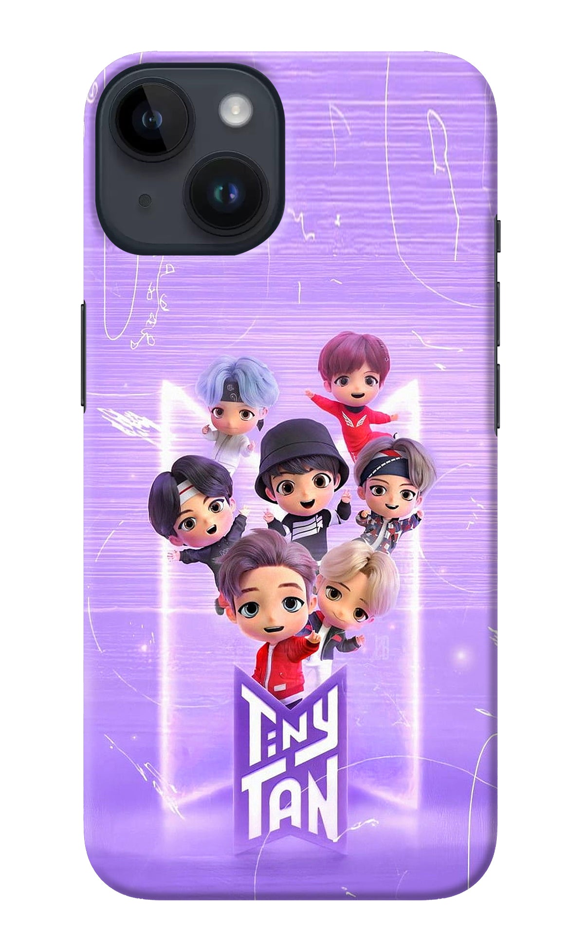 BTS Tiny Tan iPhone 14 Back Cover