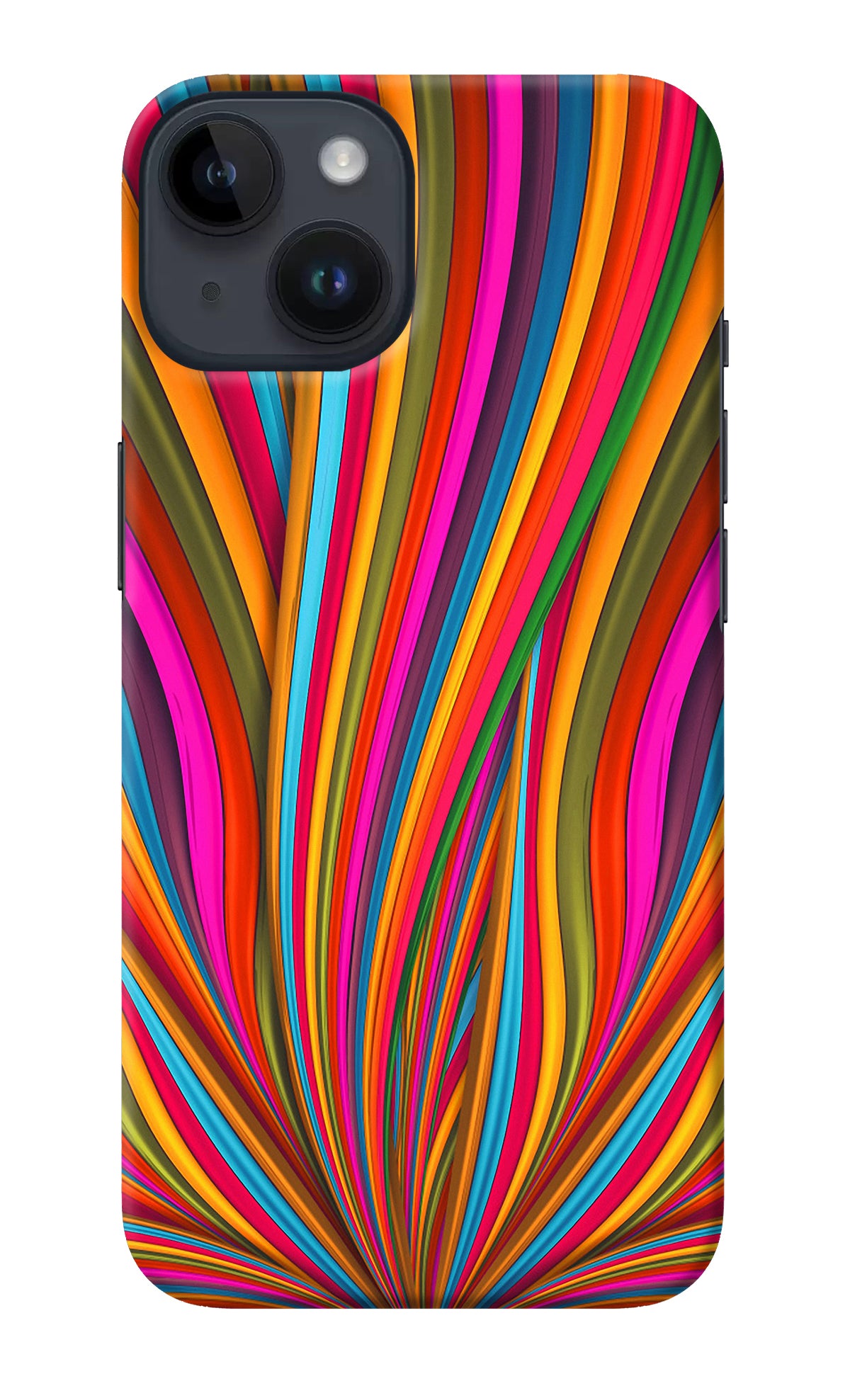 Trippy Wavy iPhone 14 Back Cover