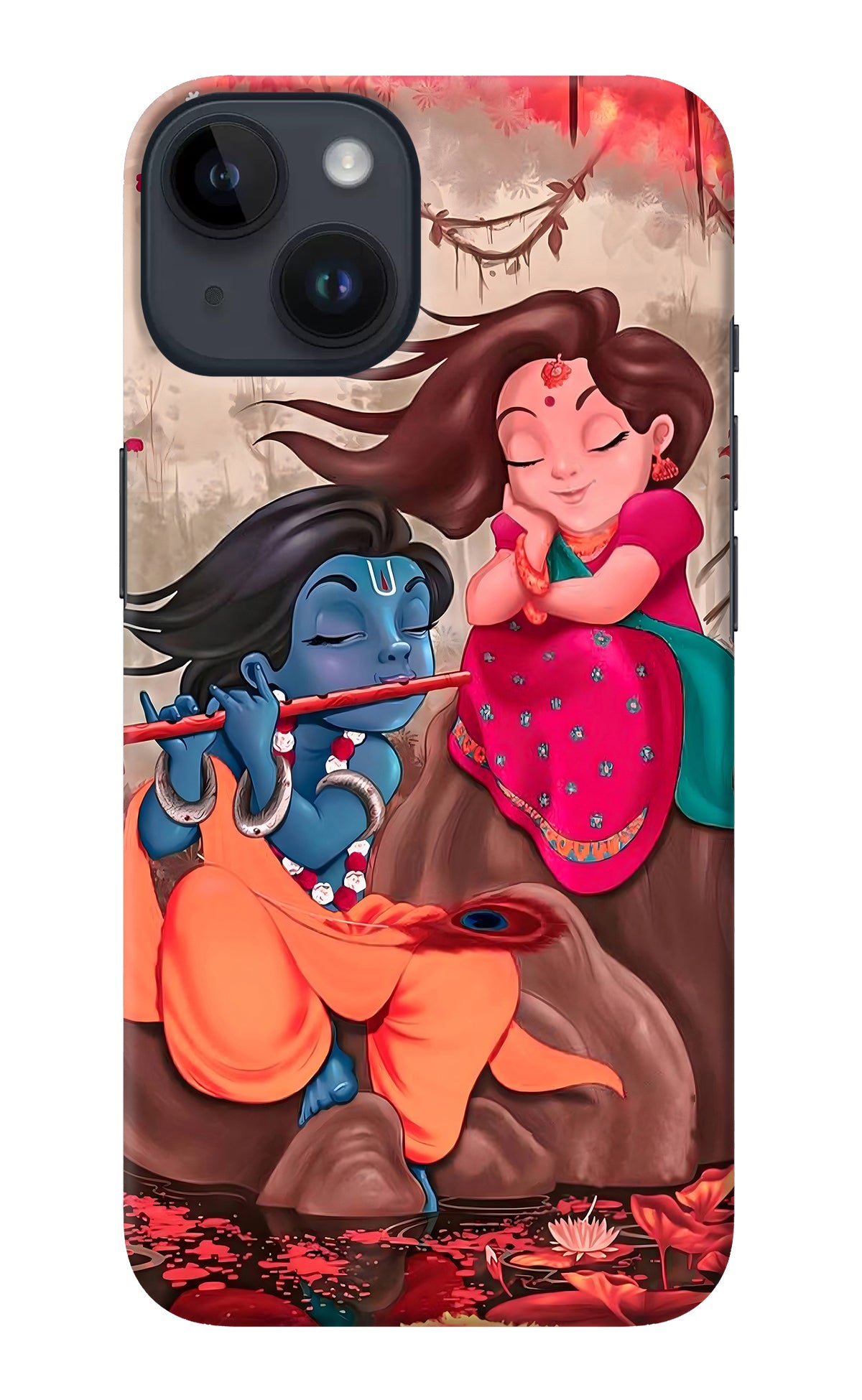 Radhe Krishna iPhone 14 Back Cover