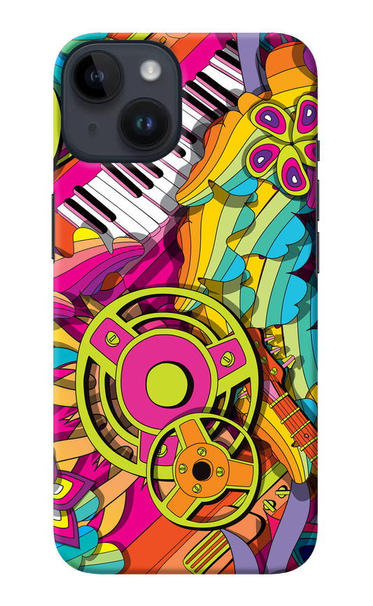 Music Doodle iPhone 14 Back Cover