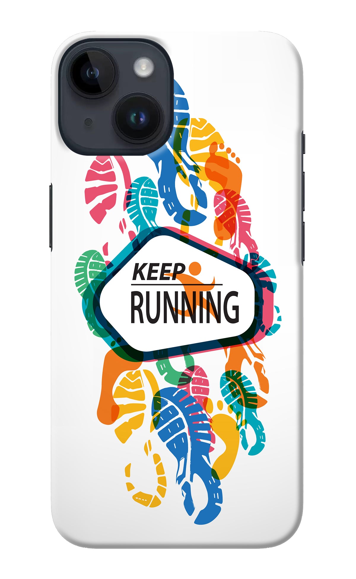 Keep Running iPhone 14 Back Cover