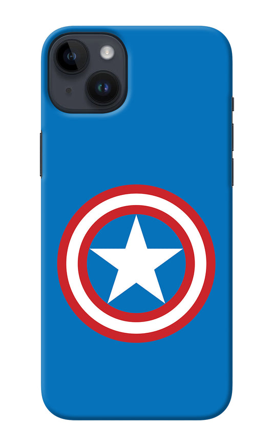 Captain America Logo iPhone 14 Plus Back Cover