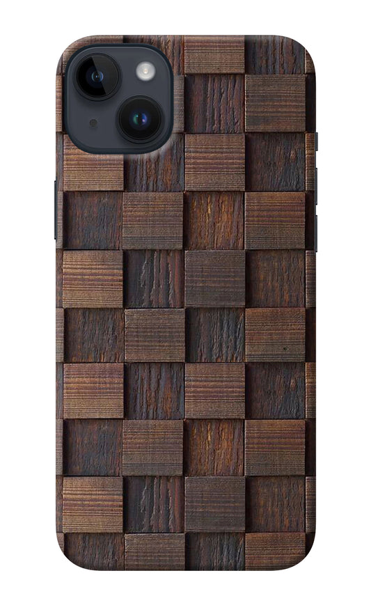 Wooden Cube Design iPhone 14 Plus Back Cover