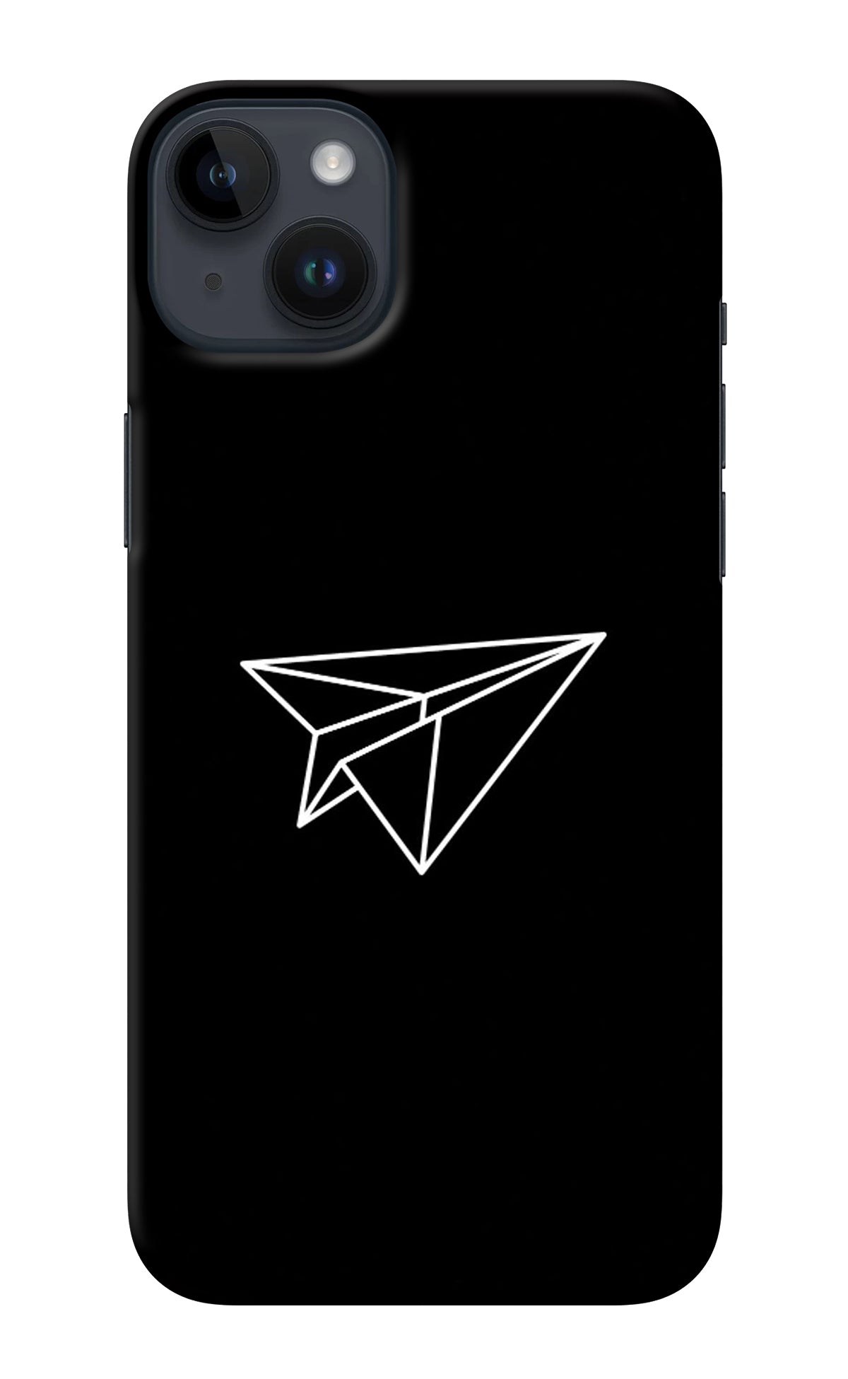 Paper Plane White iPhone 14 Plus Back Cover