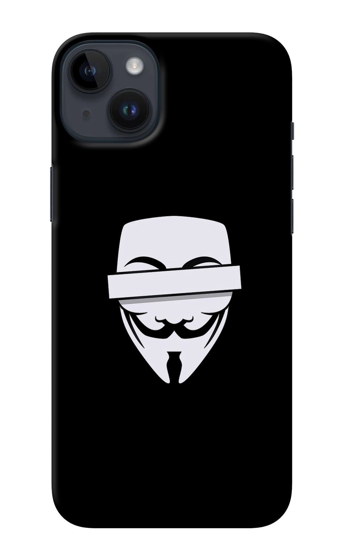 Anonymous Face iPhone 14 Plus Back Cover