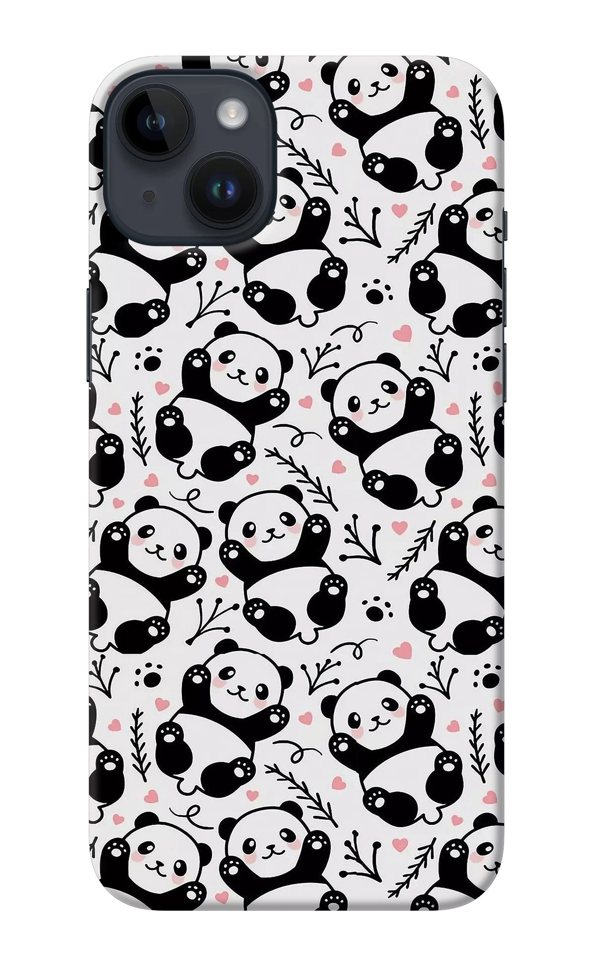 Cute Panda iPhone 14 Plus Back Cover