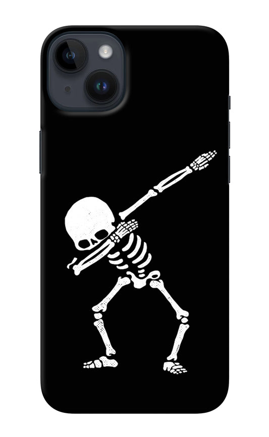 Dabbing Skeleton Art iPhone 14 Plus Back Cover