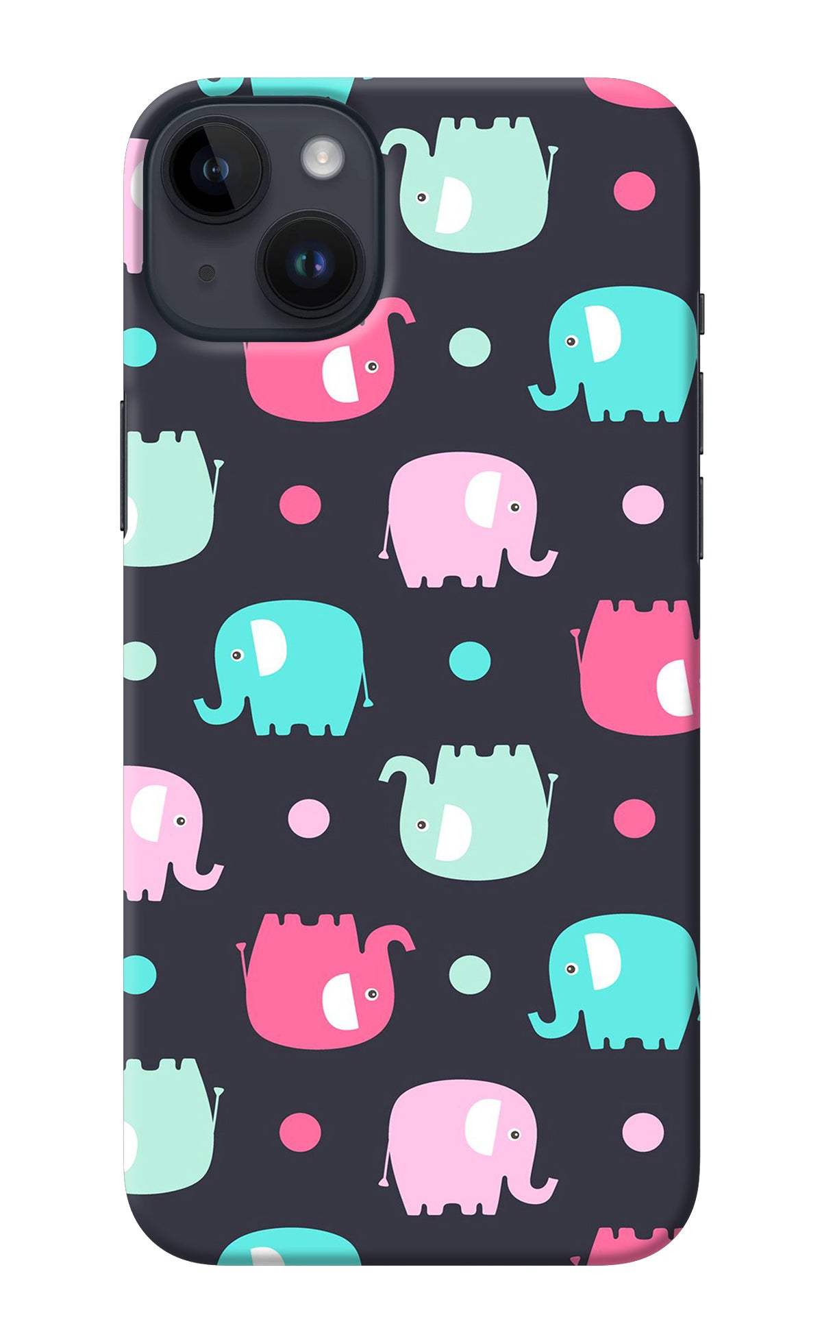 Elephants iPhone 14 Plus Back Cover