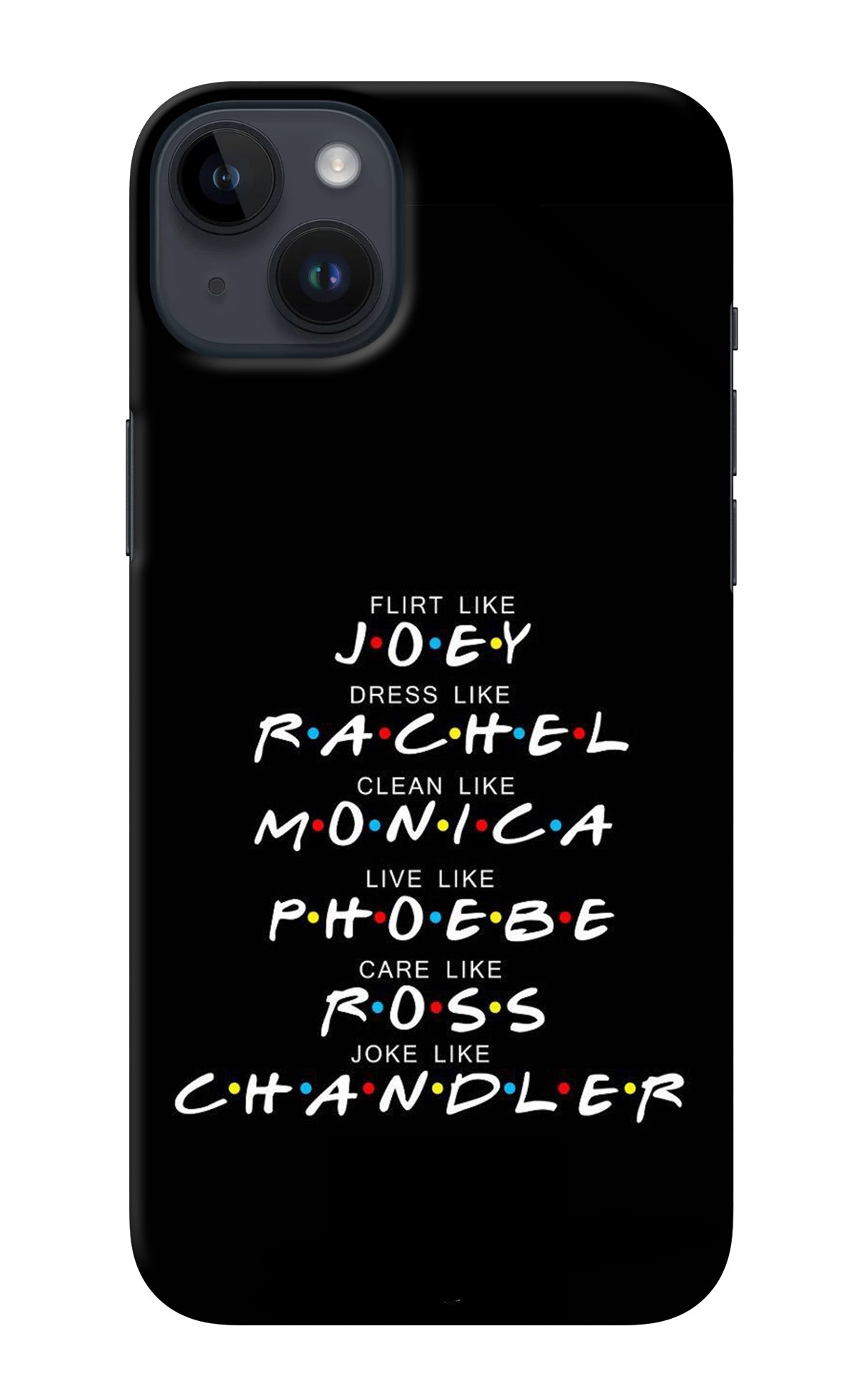 FRIENDS Character iPhone 14 Plus Back Cover