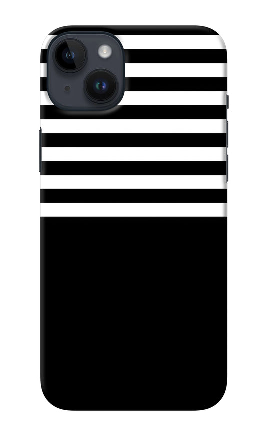 Black and White Print iPhone 14 Plus Back Cover