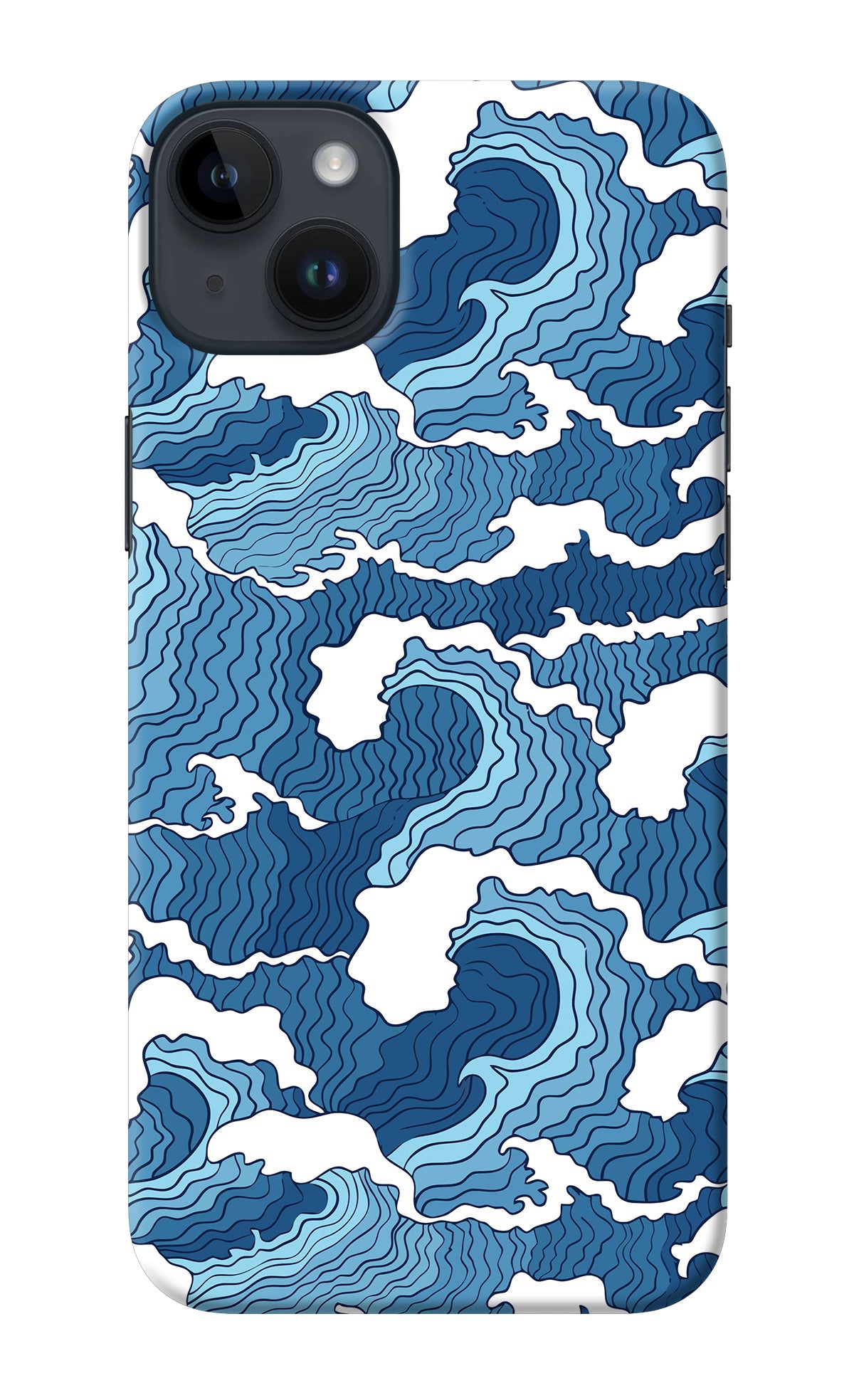 Blue Waves iPhone 14 Plus Back Cover