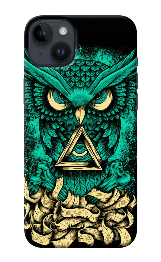 Green Owl iPhone 14 Plus Back Cover