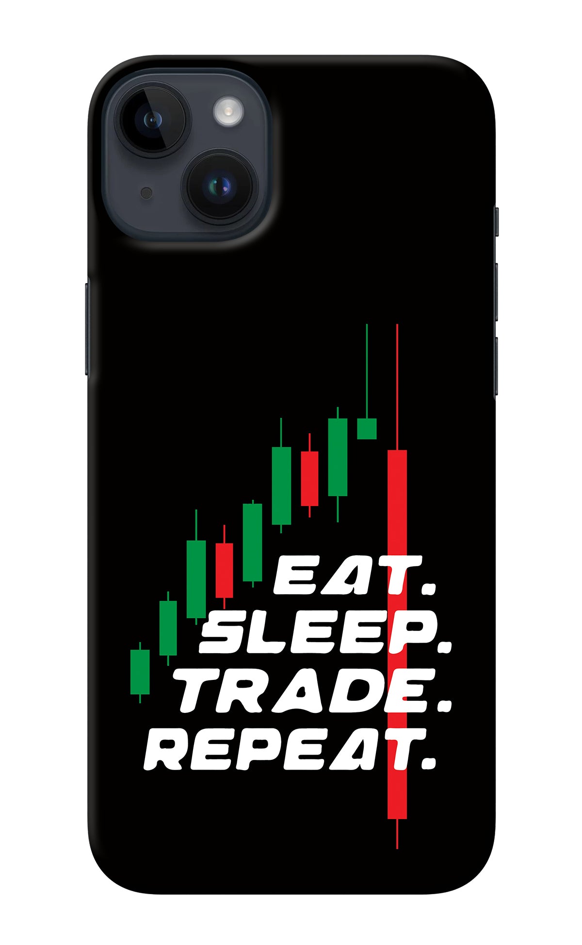 Eat Sleep Trade Repeat iPhone 14 Plus Back Cover