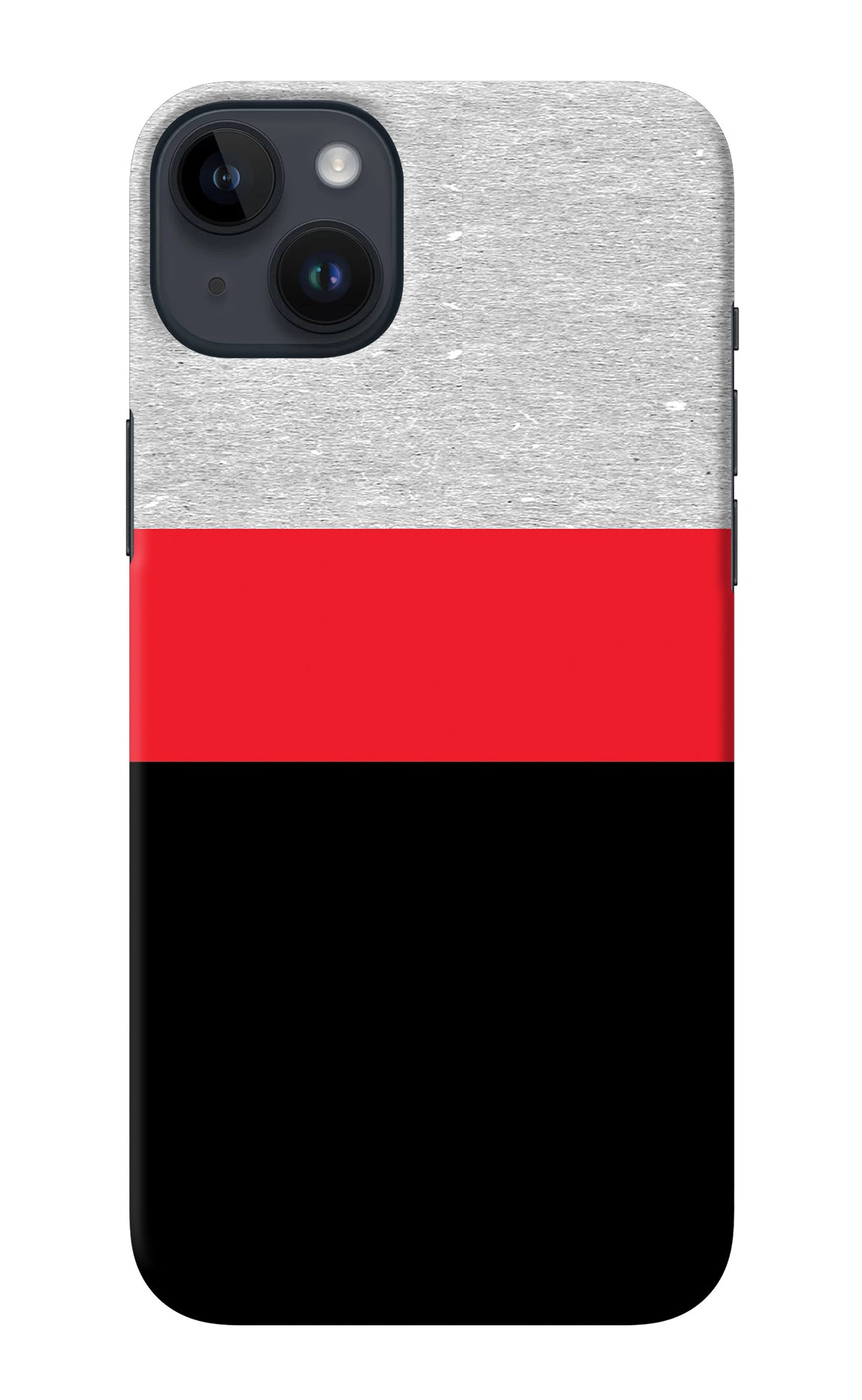 Tri Color Pattern iPhone 14 Plus Back Cover