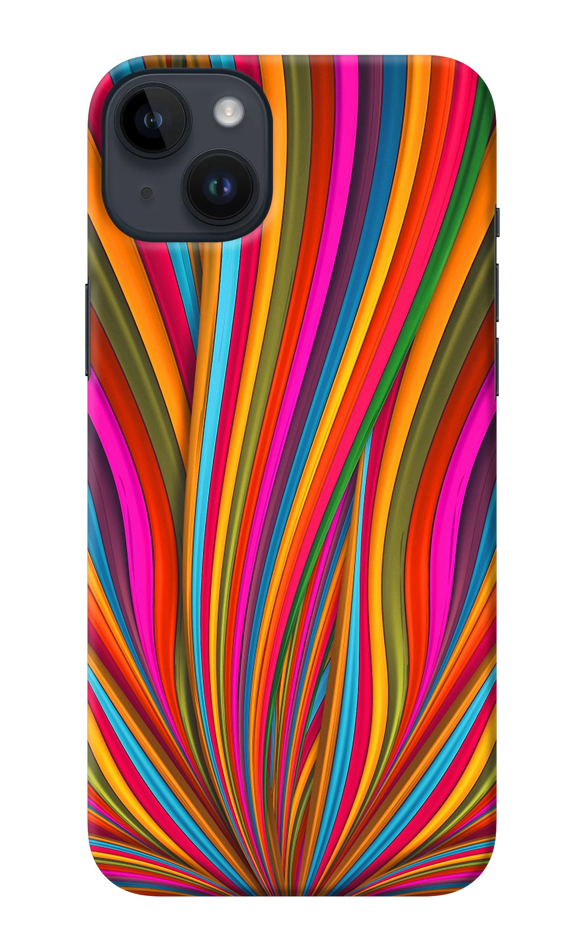 Trippy Wavy iPhone 14 Plus Back Cover