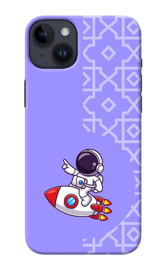 Cute Astronaut iPhone 14 Plus Back Cover