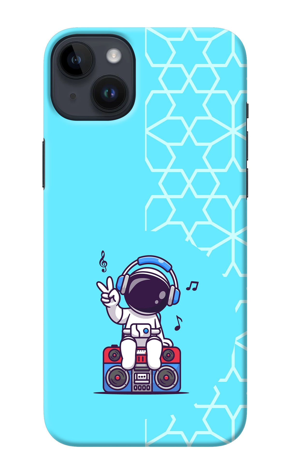 Cute Astronaut Chilling iPhone 14 Plus Back Cover