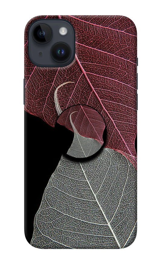 Leaf Pattern iPhone 14 Plus Pop Case