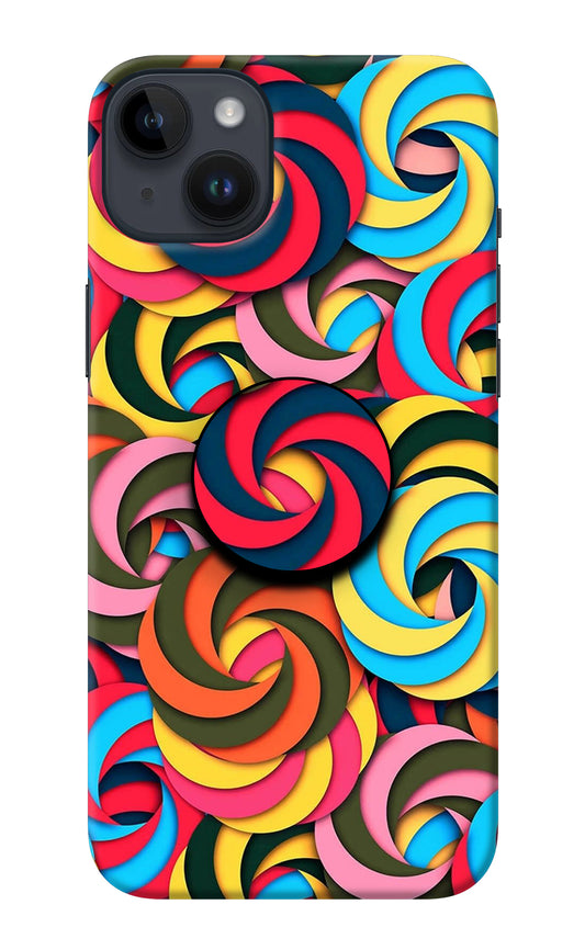Spiral Pattern iPhone 14 Plus Pop Case