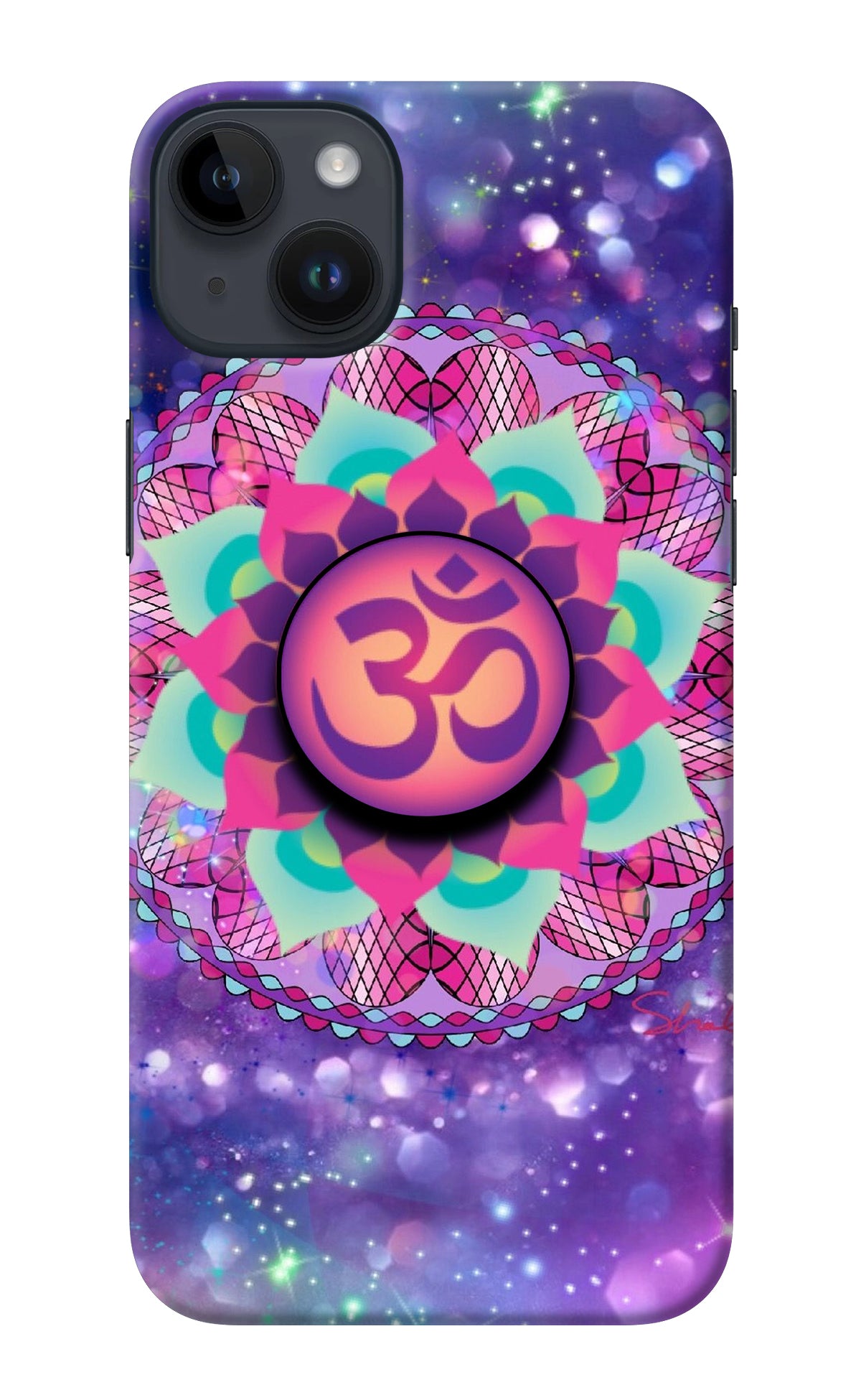 Om Purple iPhone 14 Plus Pop Case