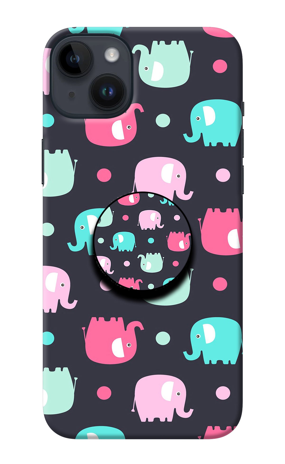 Baby Elephants iPhone 14 Plus Pop Case