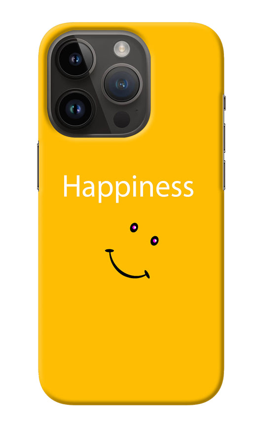 Happiness With Smiley iPhone 14 Pro Back Cover