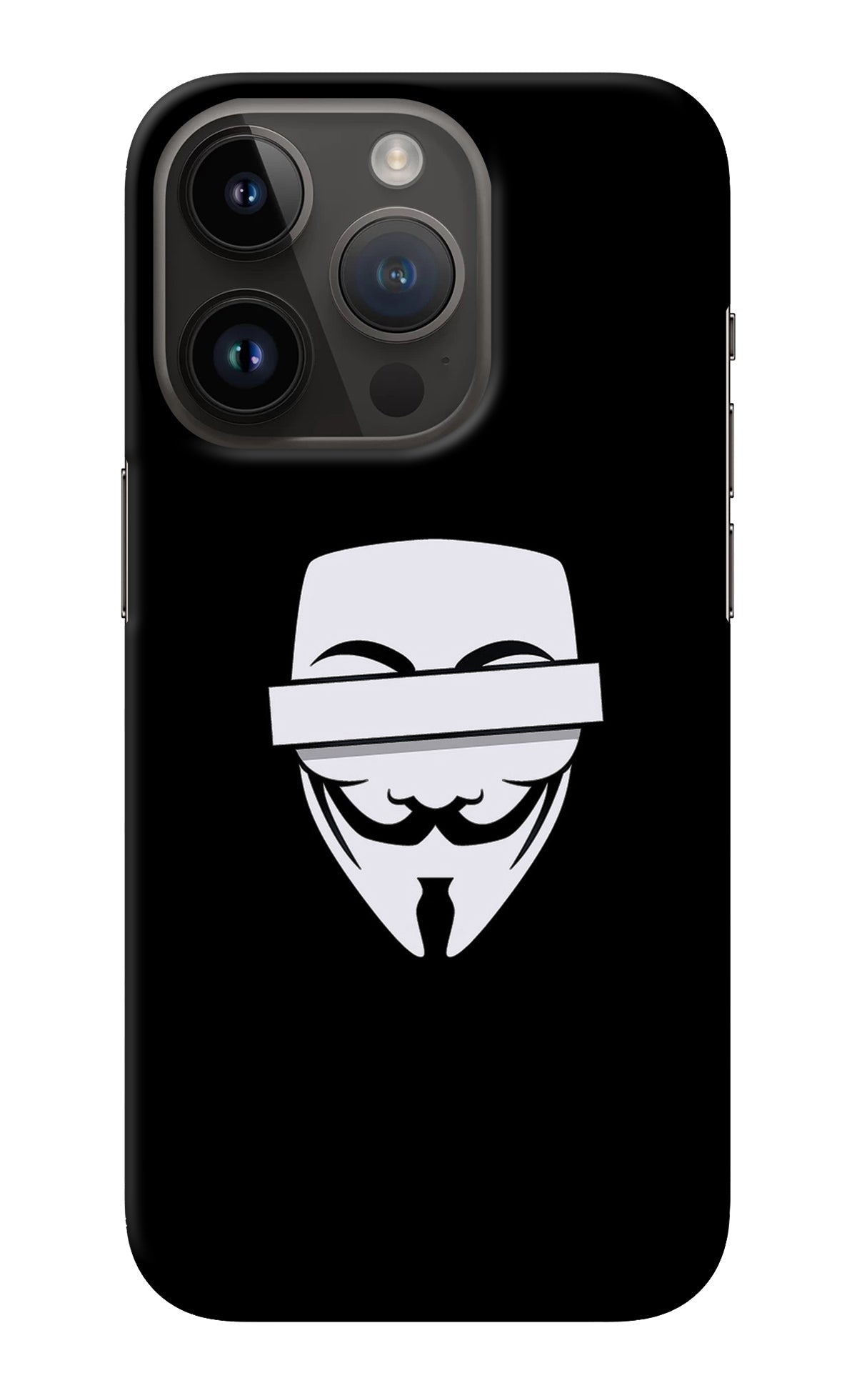 Anonymous Face iPhone 14 Pro Back Cover